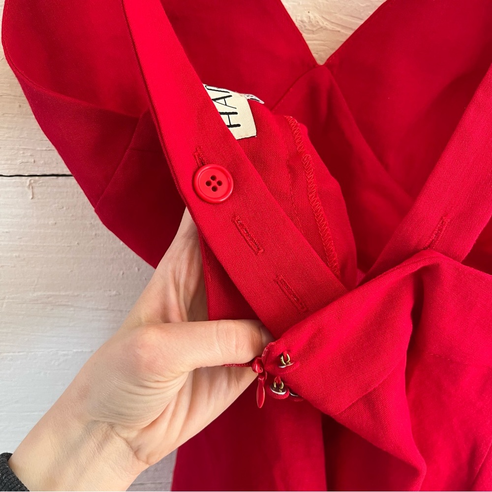 Designer Red Dress - Picture 7 of 11